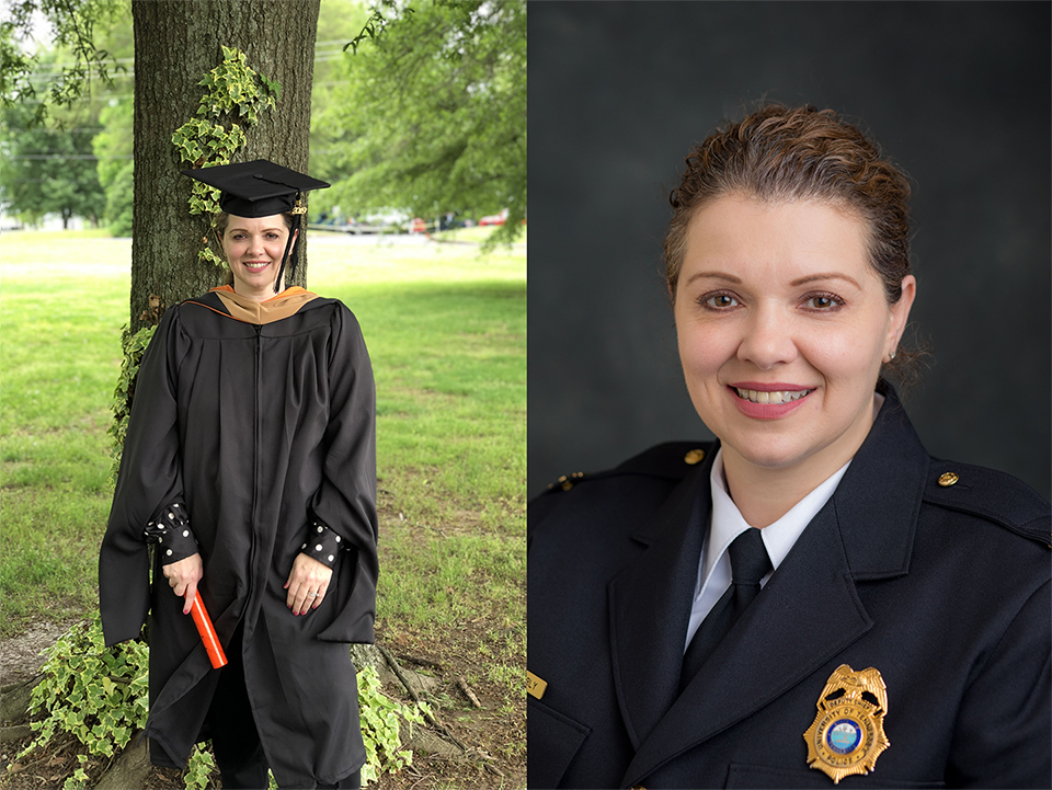 Emily Simerly, deputy chief of the UTPD administrative division, graduated with an online Master of Business Administration from UT Martin.