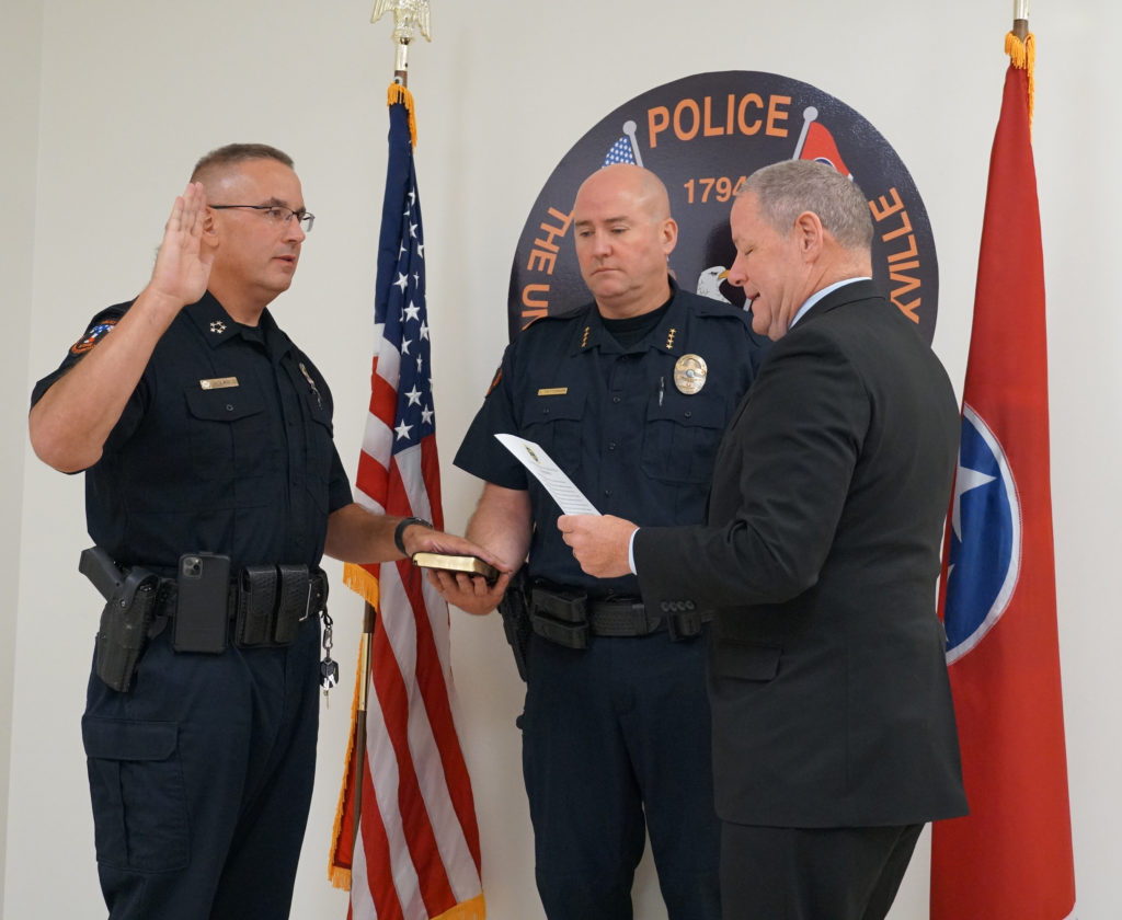 UTPD Chief Troy Lane was sworn in today as president of the Tennessee Association of Chiefs of Police. He is the first campus police chief to hold the position.