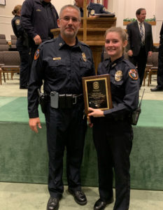 Officer Mary Bennett graduated from police academy Friday